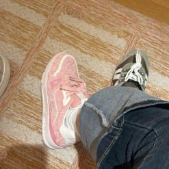 Giay LV Trainer Hong Trang Fullbox Giày LV Trainer Hồng Trắng Fullbox