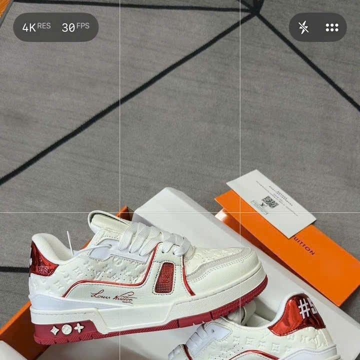 Giay Louis Vuitton LV Trainer 54 Red White Hang Cao Cap e1793278949853 Giày Louis Vuitton LV Trainer 54 Red White Hàng Cao Cấp