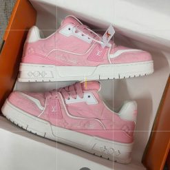Giay Louis Vuitton LV Trainer 54 White Pink Giày Louis Vuitton LV Trainer 54 White Pink