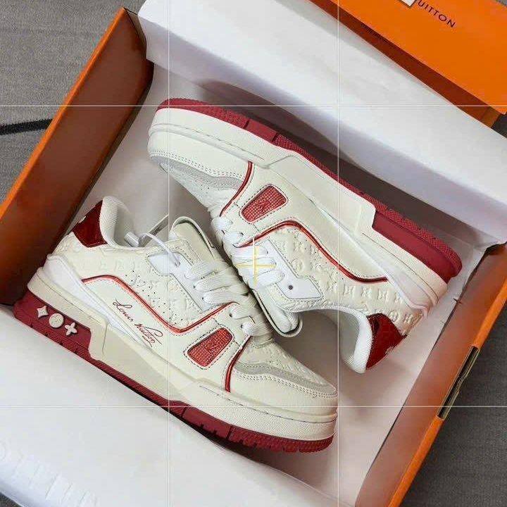 Giay Louis Vuitton LV Trainer 54 White Red e1793279006701 Giày Louis Vuitton LV Trainer 54 White Red