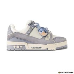 Giày Louis Vuitton LV Trainer Trắng Xám