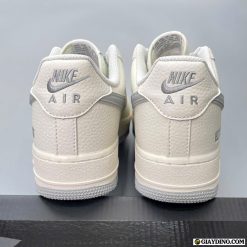 Giay Nike AF1 Supreme Flat White Light Grey Trang Xam Giày Nike AF1 Supreme Flat White Light Grey Trắng Xám