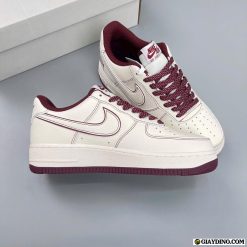 Giay Nike Air Force 1 Low Undefeated Stussy White Red Burgundy Giày Nike Air Force 1 Low Undefeated Stussy White Red Burgundy