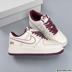 Giay Nike Air Force 1 Low Undefeated Stussy White Red Fullbox Giày Nike Air Force 1 Low Undefeated Stussy White Red Fullbox