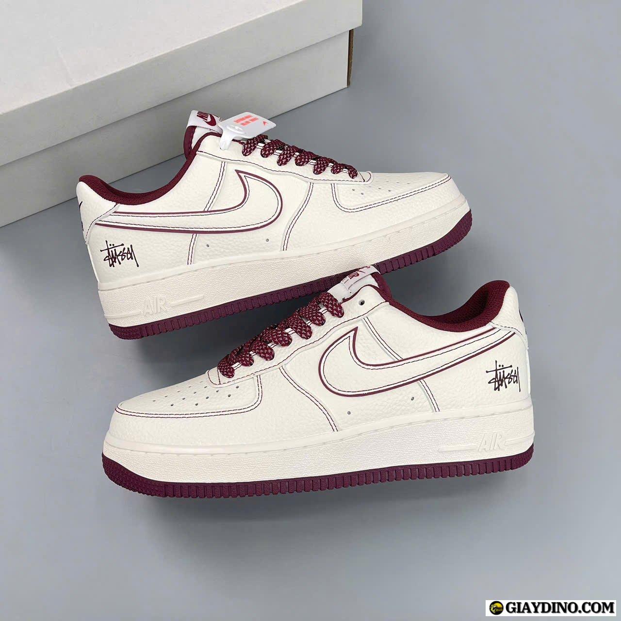 Giày Nike Air Force 1 Low Undefeated Stussy White Red Giày Nike Air Force 1 Low Undefeated Stussy White Red