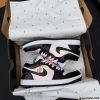 Giày Nike Air Jordan 1 Low Black Pink Fullbox