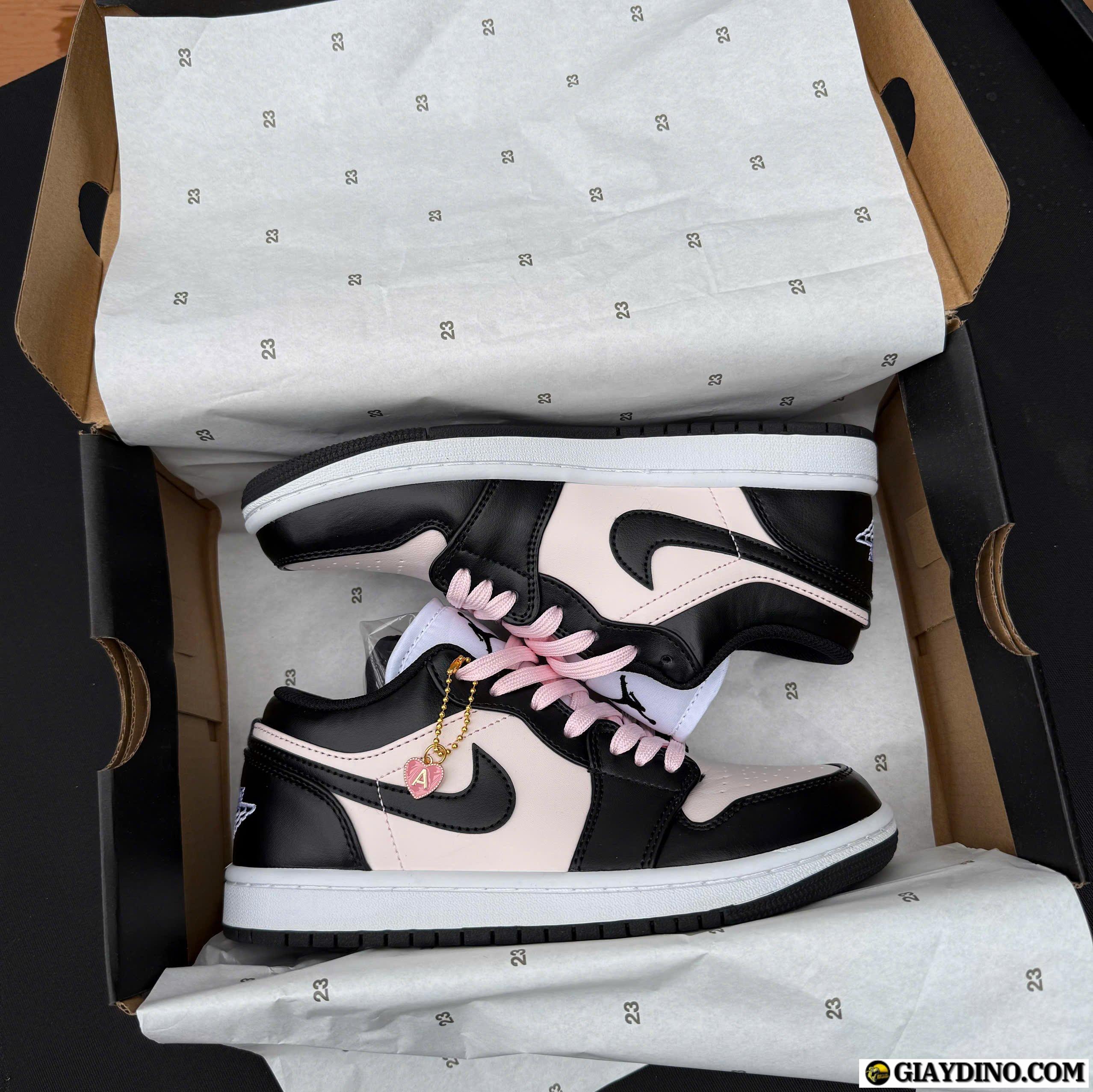 Giày Nike Air Jordan 1 Low Black Pink Fullbox Giày Nike Air Jordan 1 Low Black Pink Fullbox