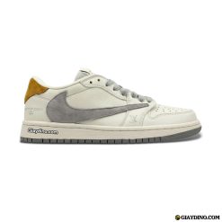 Giày Nike Air Jordan 1 Low Travis Scott Louis Vuitton White Grey LX1988-800