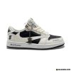 Giày Nike Air Jordan 1 Low x Travis Scott x Burberry Milk Black White