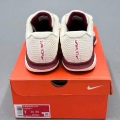 Giay Nike Court Air Zoom Vapor 12 HC Pale Ivory Sail Burgundy White Giày Nike Court Air Zoom Vapor 12 HC Pale Ivory Sail Burgundy White