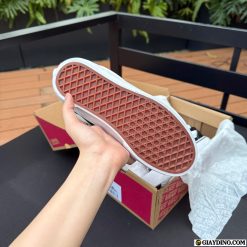 Giay Slip On Nam Vans Knu Skool Den Trang De Nau Giày Slip On Nam Vans Knu Skool Đen Trắng Đế Nâu