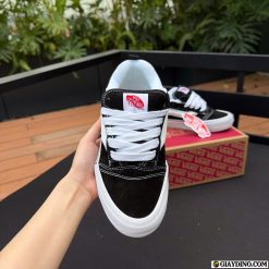 Giay Slip On Vans Knu Skool Black White Giày Slip On Vans Knu Skool Black White