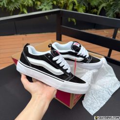 Giay Slip On Vans Knu Skool Mau Trang Den Giày Slip On Vans Knu Skool Màu Trắng Đen