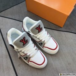 Giay Sneaker Louis Vuitton LV Trainer White Black Red Giày Sneaker Louis Vuitton LV Trainer White Black Red