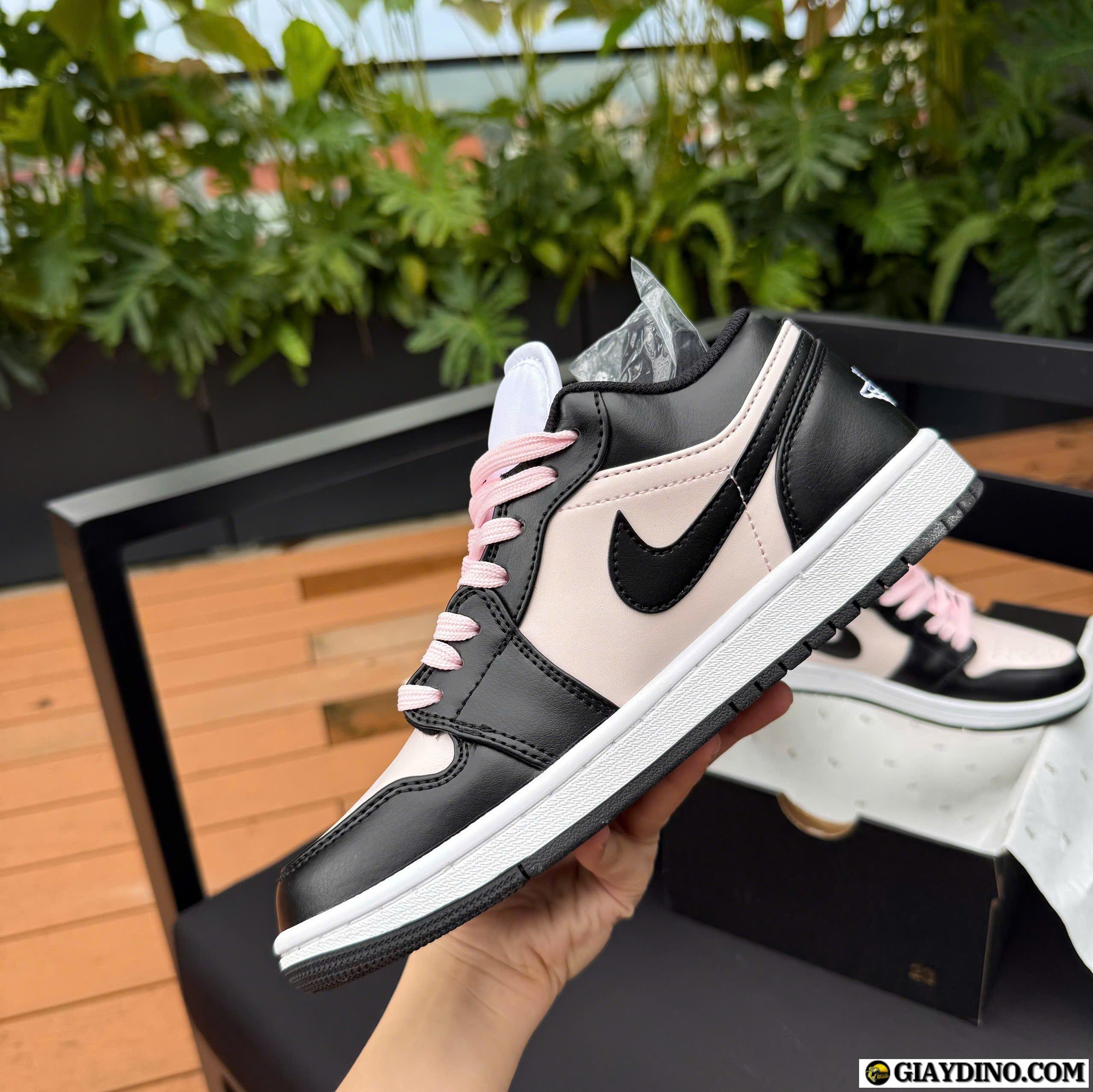 Giày Sneaker Nữ Nike Jordan 1 Low Black Pink Hồng Đen Giày Sneaker Nữ Nike Jordan 1 Low Black Pink Hồng Đen