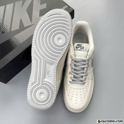 Giay Supreme x AF1 Flat White Light Grey Trang Xam Giày Supreme x AF1 Flat White Light Grey Trắng Xám