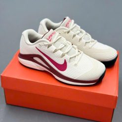 Giay Tennis Nike Court Air Zoom Vapor 12 Pale Ivory Sail Burgundy Giày Tennis Nike Court Air Zoom Vapor 12 Pale Ivory Sail Burgundy
