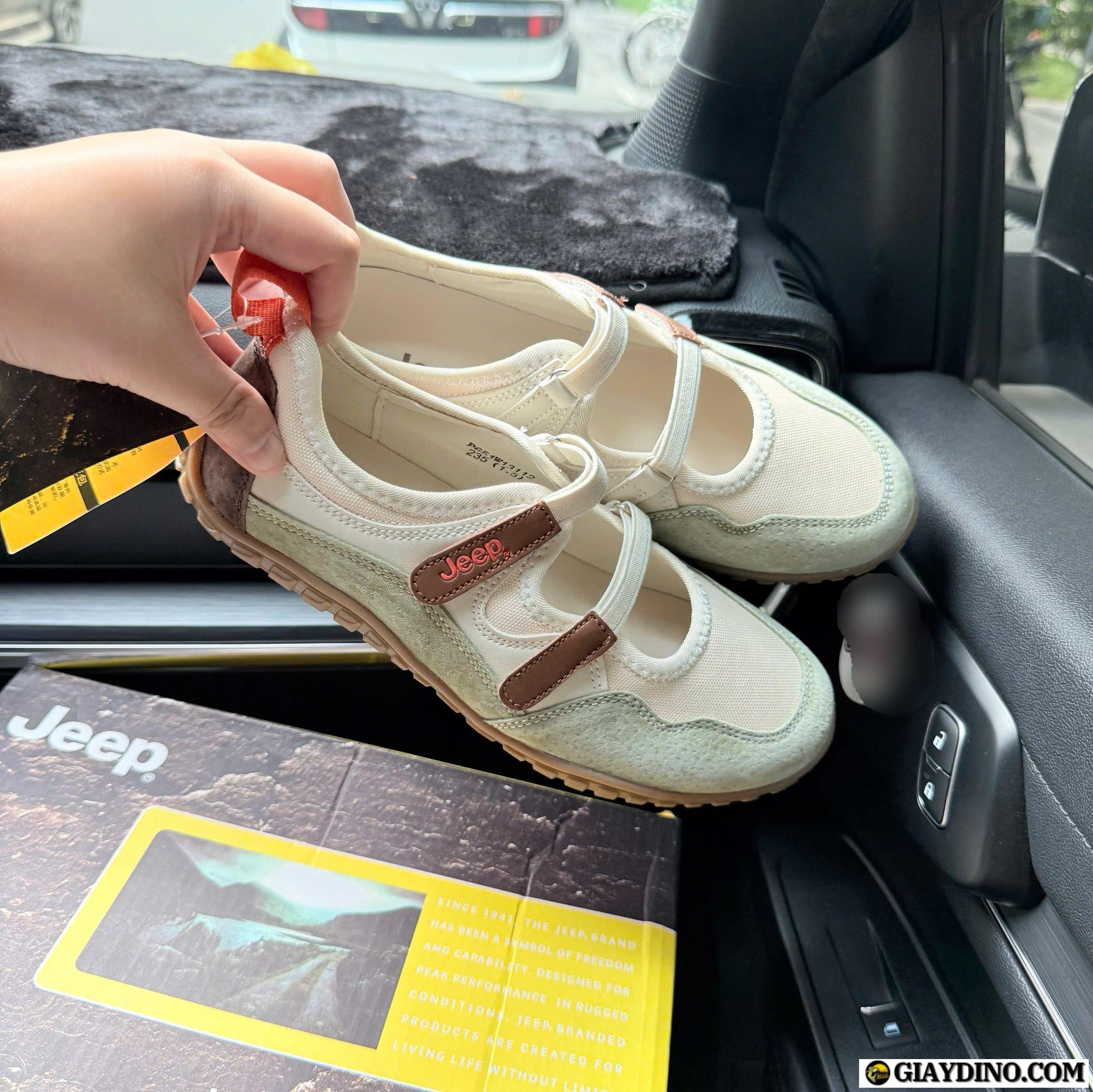 Giày Thể Thao Jeep Low Top Cream Green Light Giày Thể Thao Jeep Low Top Cream Green Light