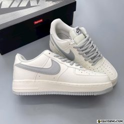Giay The Thao Nam Nu Nike Air Force 1 Supreme Trang Xam Cao Cap Giày Thể Thao Nam Nữ Nike Air Force 1 Supreme Trắng Xám Cao Cấp