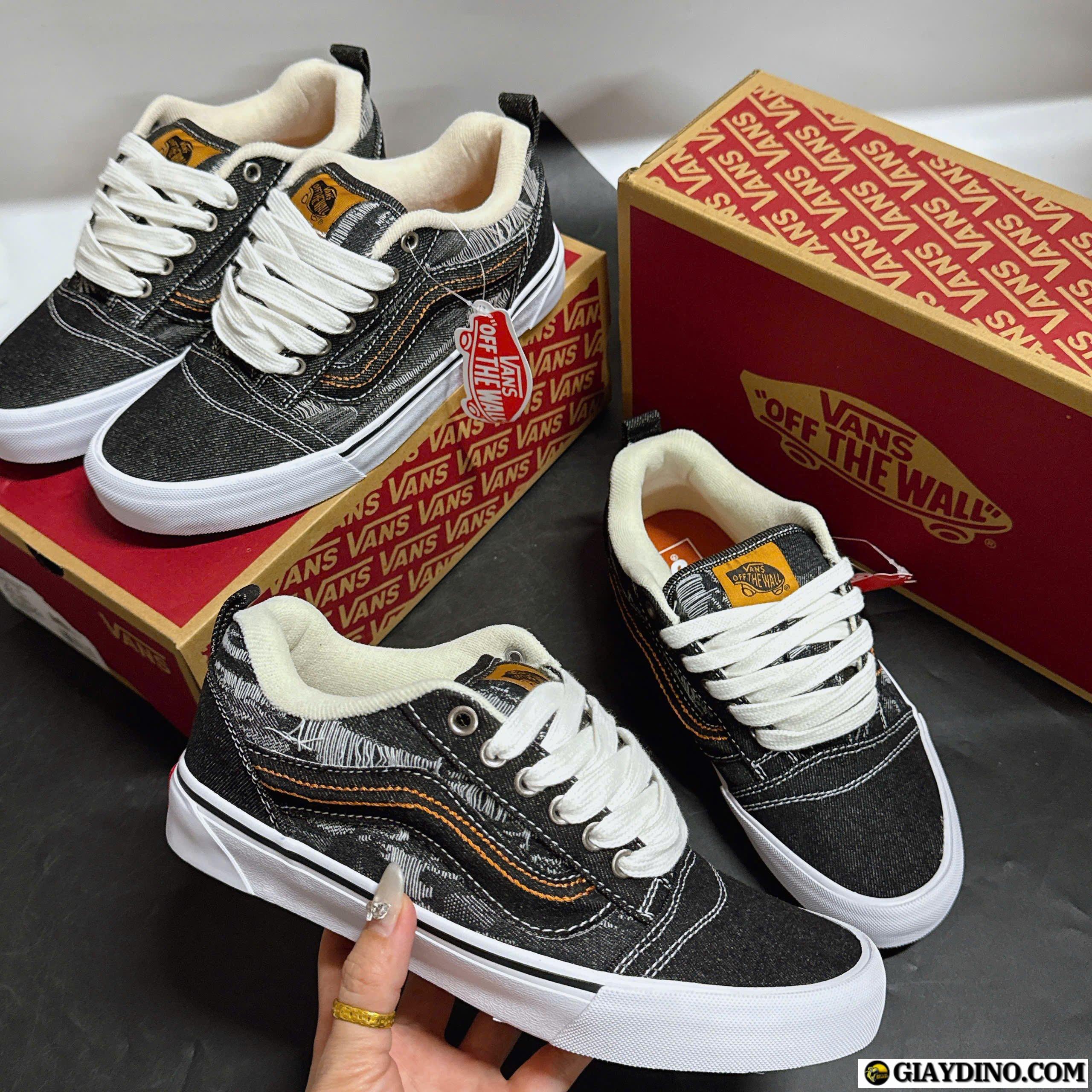Giay The Thao Vans Knu Skool Luoi Ga Beo Day Ban To Giày Thể Thao Vans Knu Skool Lưỡi Gà Béo Dây Bản To