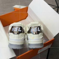 Giay Thoi Trang Louis Vuitton LV Trainer 54 White Gray Monogram Giày Thời Trang Louis Vuitton LV Trainer 54 White Gray Monogram
