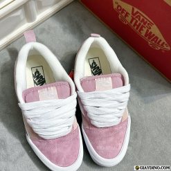Giay Vans Classics Knu Skool Pink Multi Hong Trang Day Dan Giày Vans Classics Knu Skool Pink Multi Hồng Trắng Dày Dặn