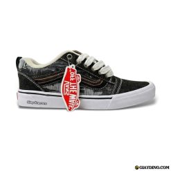 Giày Vans Classics Knu Skool White Black Grey VN0009QCBPB