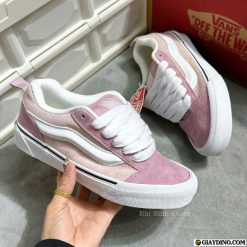Giay Vans Knu Skool Da Lon Phoi Hong Dam Nhat Giày Vans Knu Skool Da Lộn Phối Hồng Đậm Nhạt