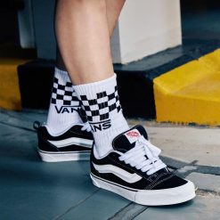 Giay Vans Slip On Knu Skool Mau Trang Den Giày Vans Slip On Knu Skool Màu Trắng Đen